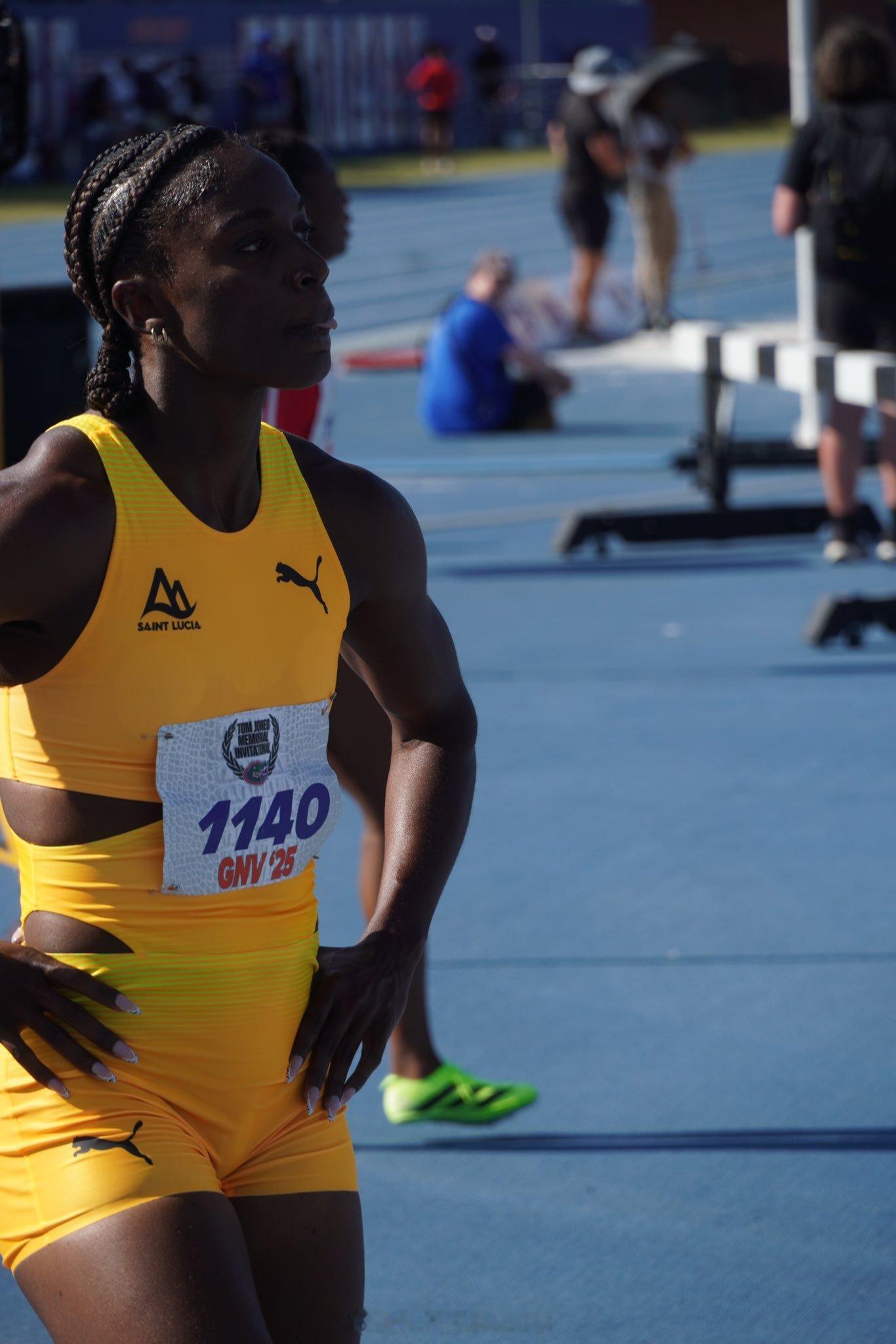 4月18-19日，佛罗里达进行的TomJones邀请赛女子200米奥运组预赛中