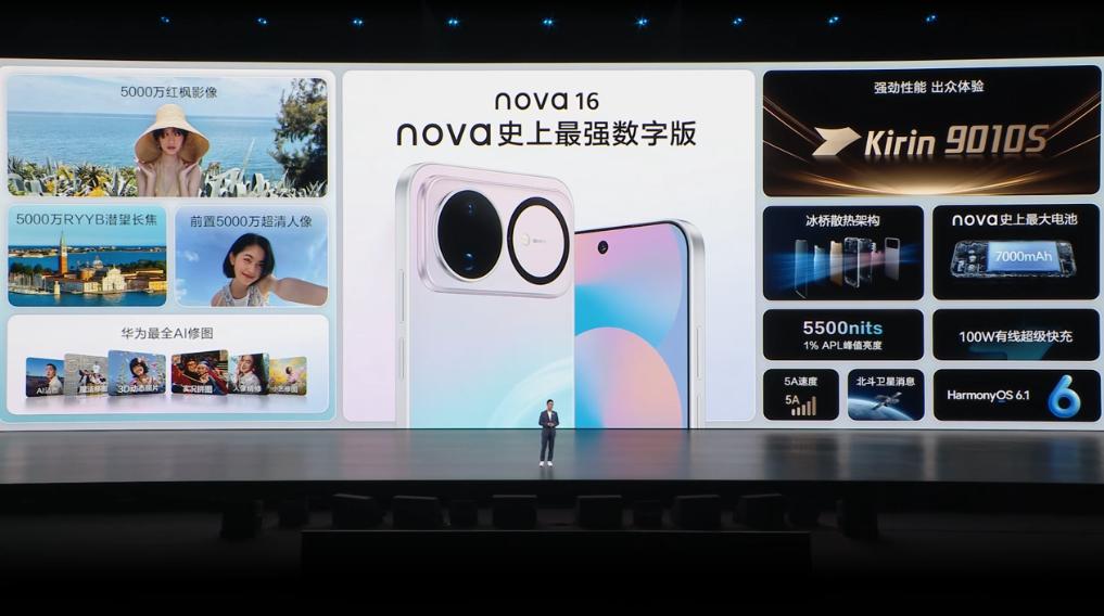 史上最强数字版！华为nova16不装了，全面升级干翻友商！既然喊出了“史上