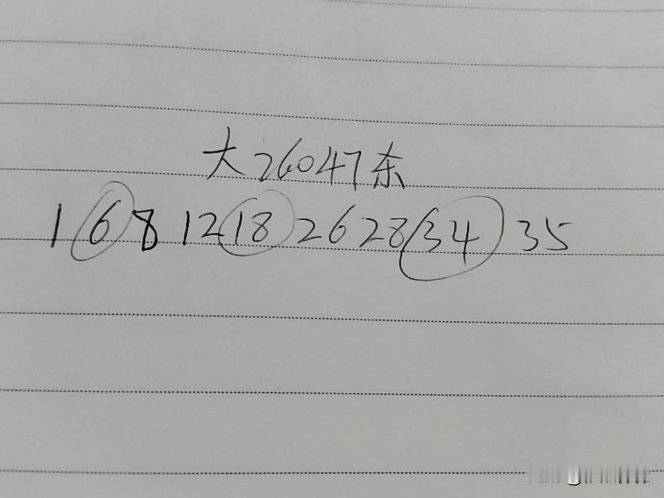 大乐透26047期杀码01、06、08、12、18、26、28、34、35上