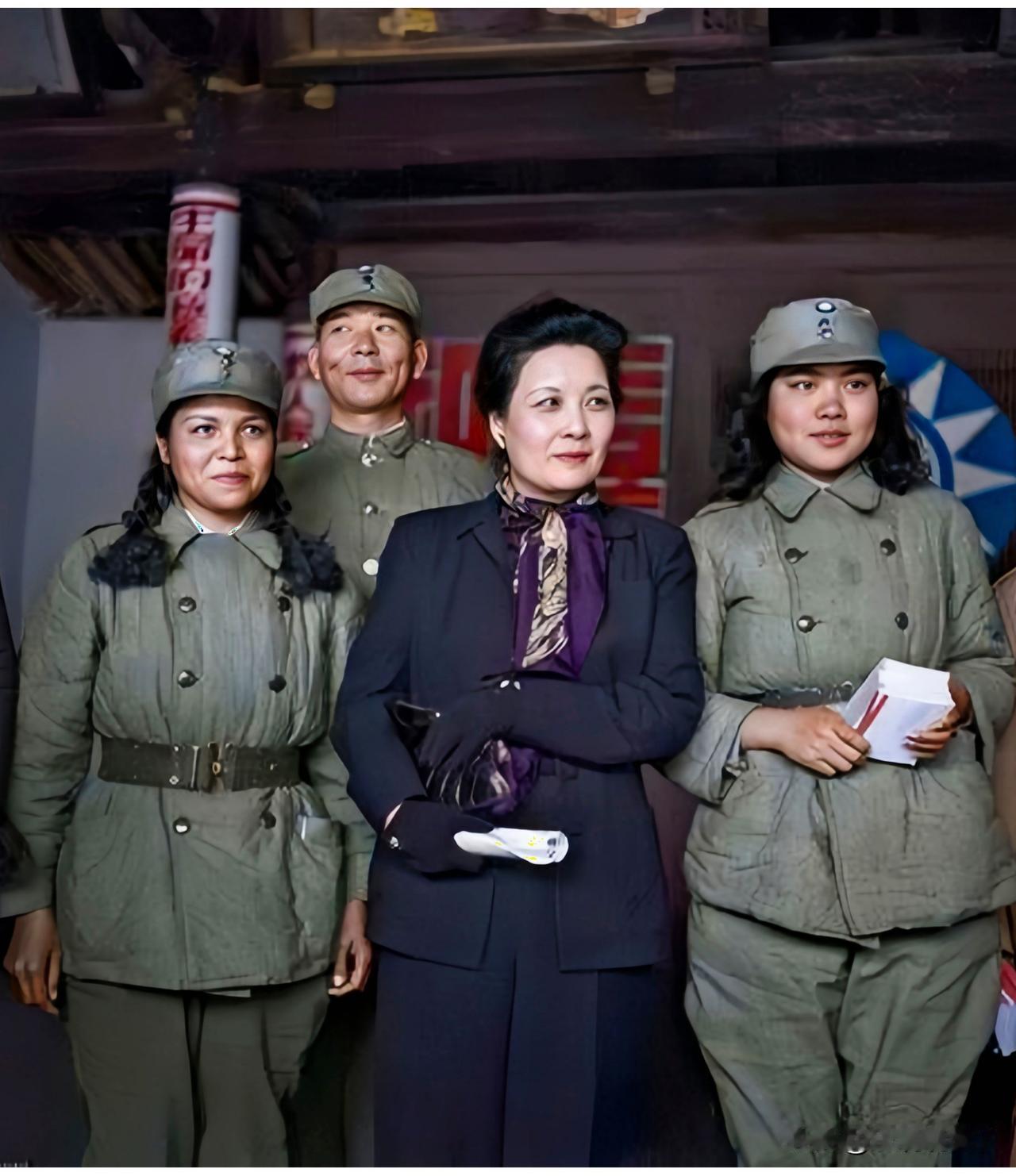 这才是真实的宋美龄，大家都来瞧瞧呗！这而非演戏，也而非电视剧中的饰演者，确是货真