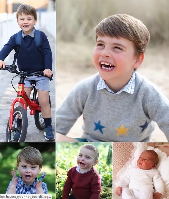 发现了，路易小王子的鬼马属性就是遗传了爸爸威廉啊！看看这张照片，蹲在地上搂着小