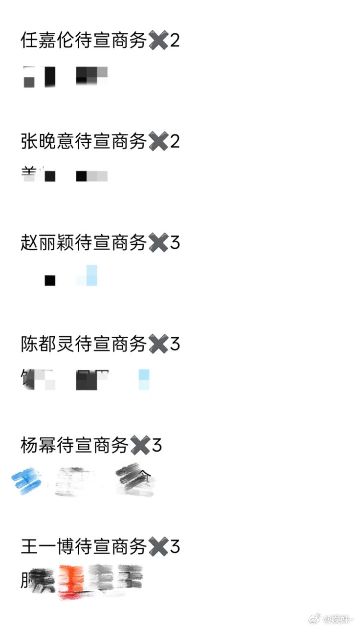 王一博影响力不是盖的，都30多个代言了，还有那么多，服饰已经8，9个了，还要宣服