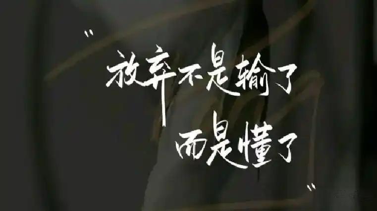 当一个人不再联系你，就一个字：放别追问，别纠缠，更别深夜翻聊天记录自己难
