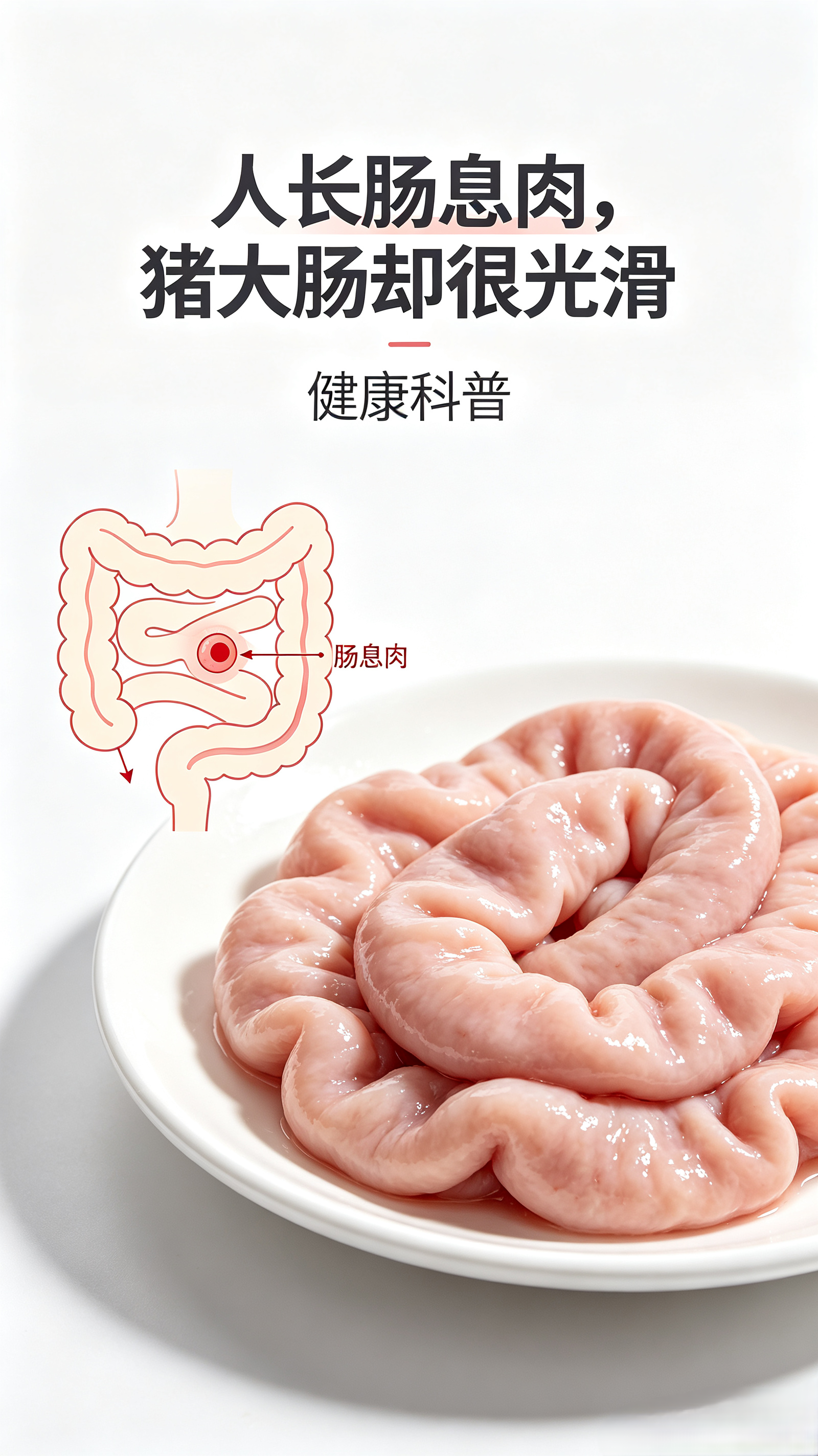 为什么人容易长肠息肉，猪却很少有？不少人体检做肠镜，查出肠息肉，切除息肉现