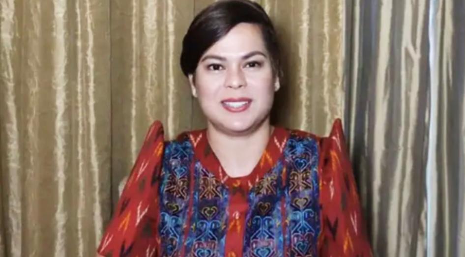 菲律宾副总统莎拉·杜特尔特近日表示，衷心感谢父亲——前总统罗德里戈·杜特尔特，以