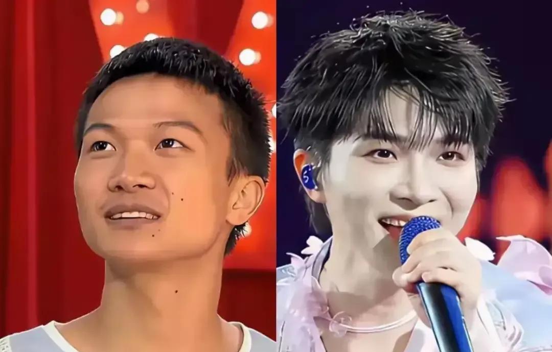 翻到那年的自己了吗？蘑菇头，厚眼镜，蓝白校服洗得发白。现在呢？呵。那组对