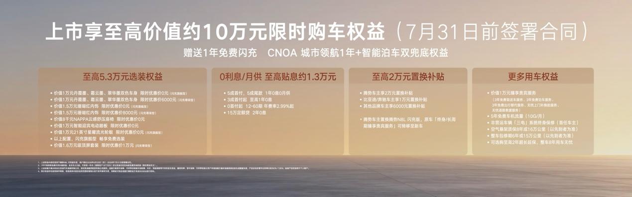 欧哥还是得说一句，腾势N8L闪充版定价是真有诚意。31.98万-34.98万，