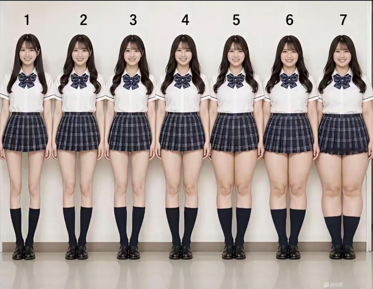 1-7，瘦-胖，萝卜白菜各有所爱，你选几号？