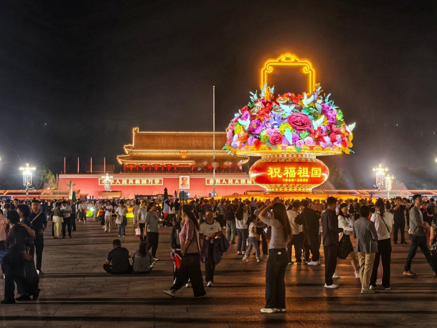国庆节广场夜色摄影​​​