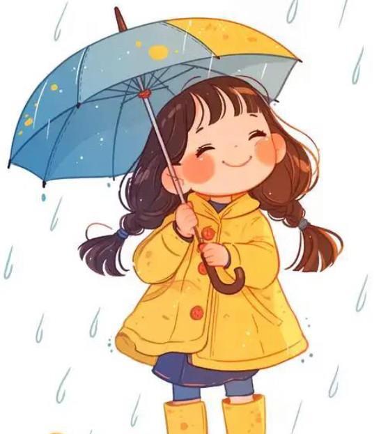 女邻居来找我去买空调。我已经收拾好，跟着女邻居一起出门。外面下雨了，正担心挨