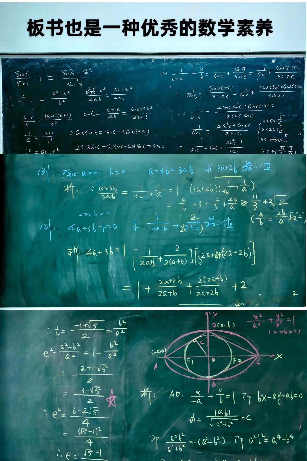 板书也是一种优秀的数学素养