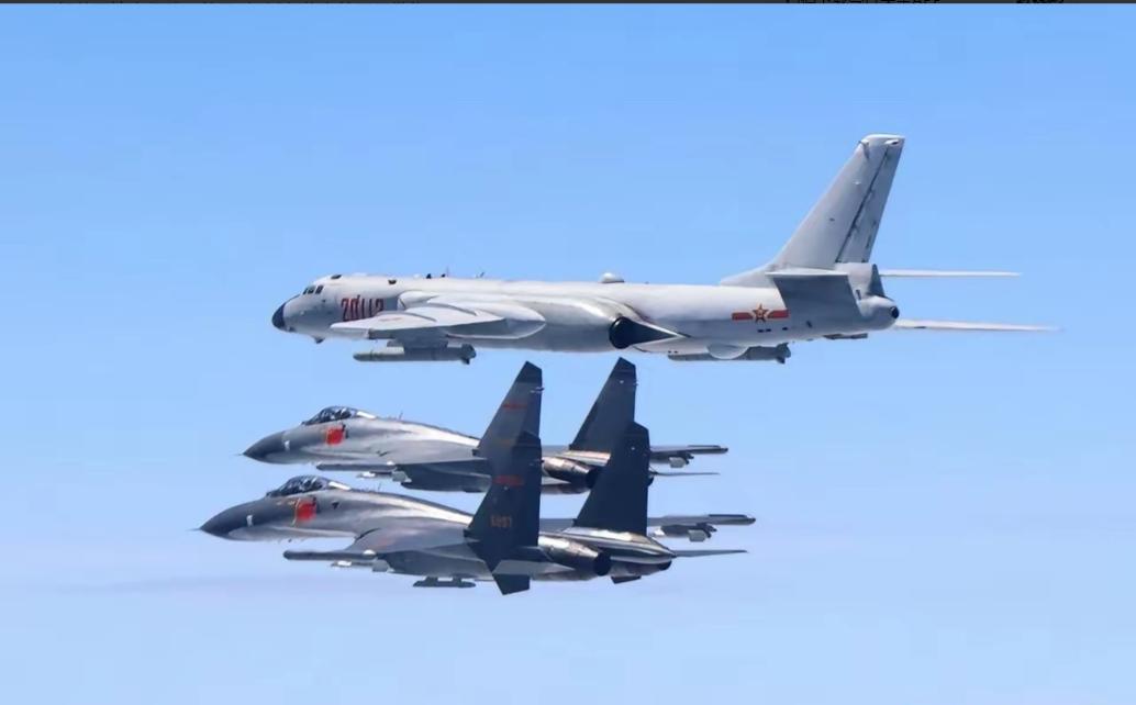 解放军军机恢复大规模巡航台海3月15日传来大消息，解放军军机大规模巡航