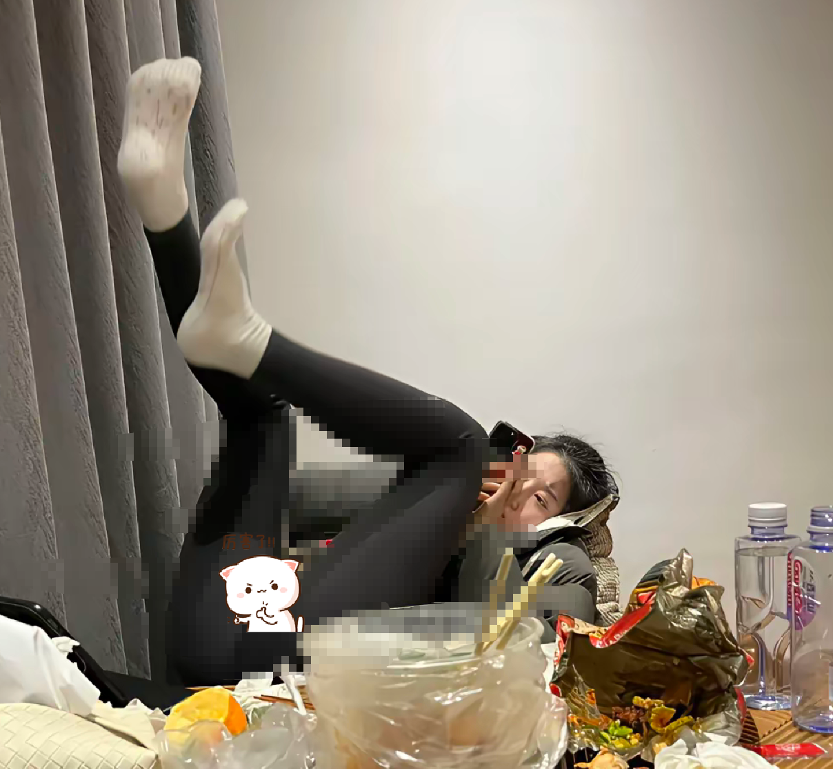 我真的服了女朋友的在家状态