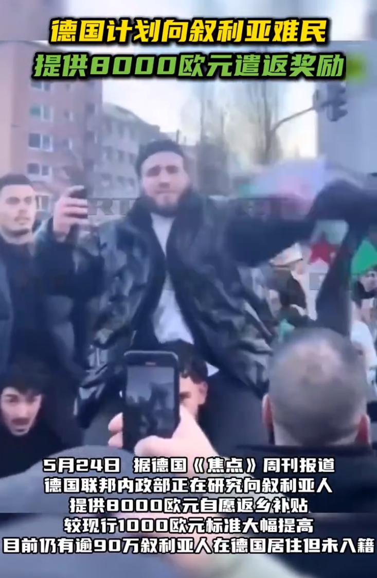 德国这次是真急眼了，倒贴钱给你，求着你走。堂堂欧洲经济龙头，如今居然愿意自掏