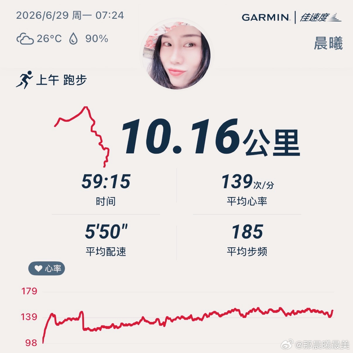 前面8公里渐加速，后面2公里冷身完成。稳稳的10公里，跑得踏实。跑步即刻开跑晨跑
