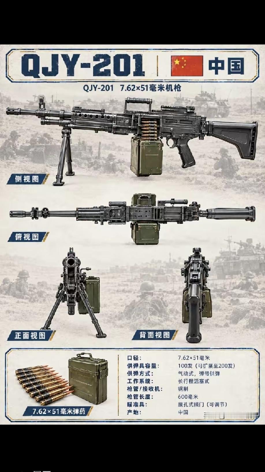 7.62mm口径班用机枪威力大7.62mm口径班用机枪的威力的