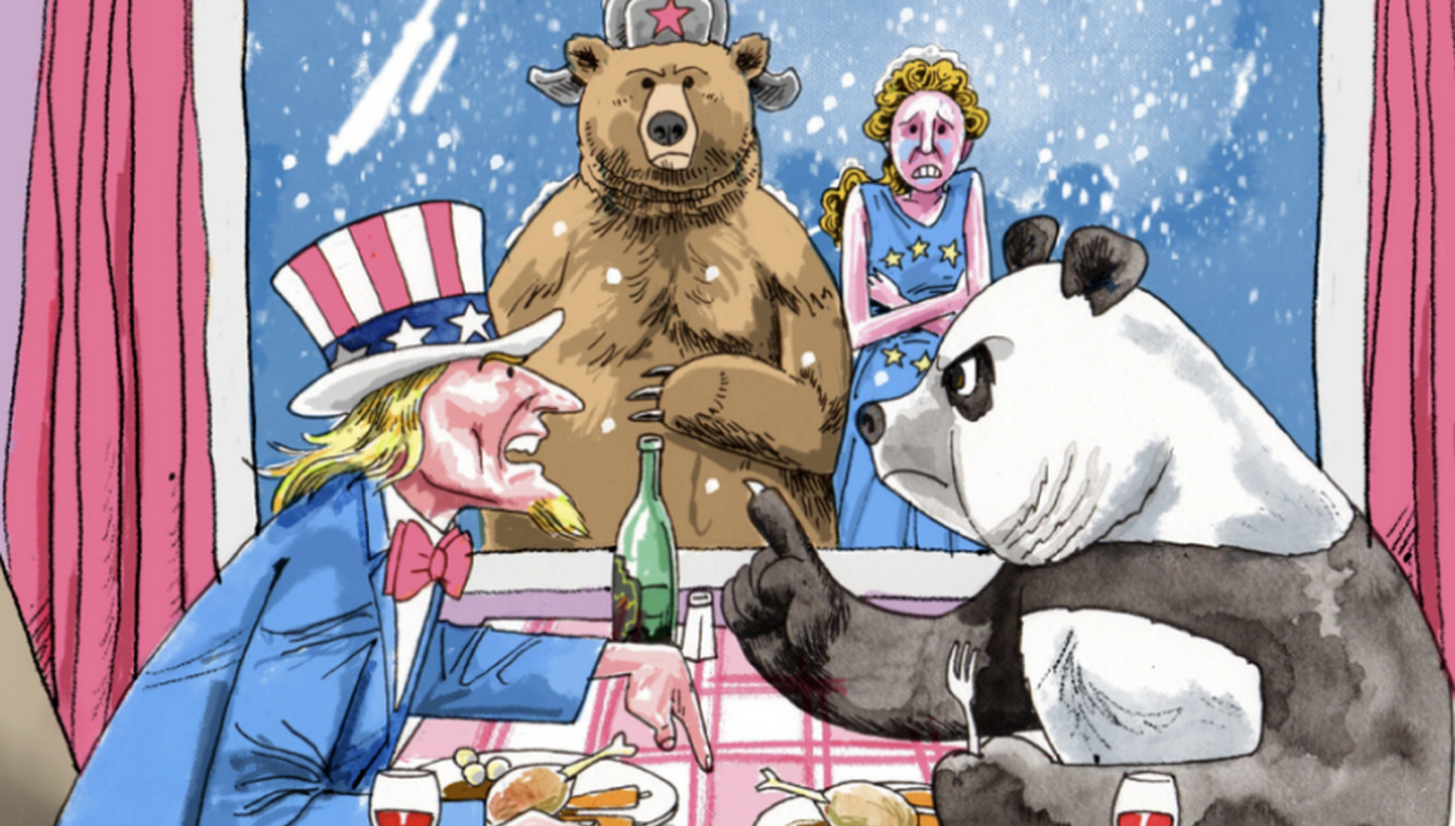 美国威胁要动手了美国佬真是气急败坏了！在新加坡那个破会上