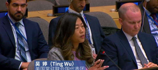 美国官员吴婷被骂了美国联合国副代表吴婷，长着华人面孔，却