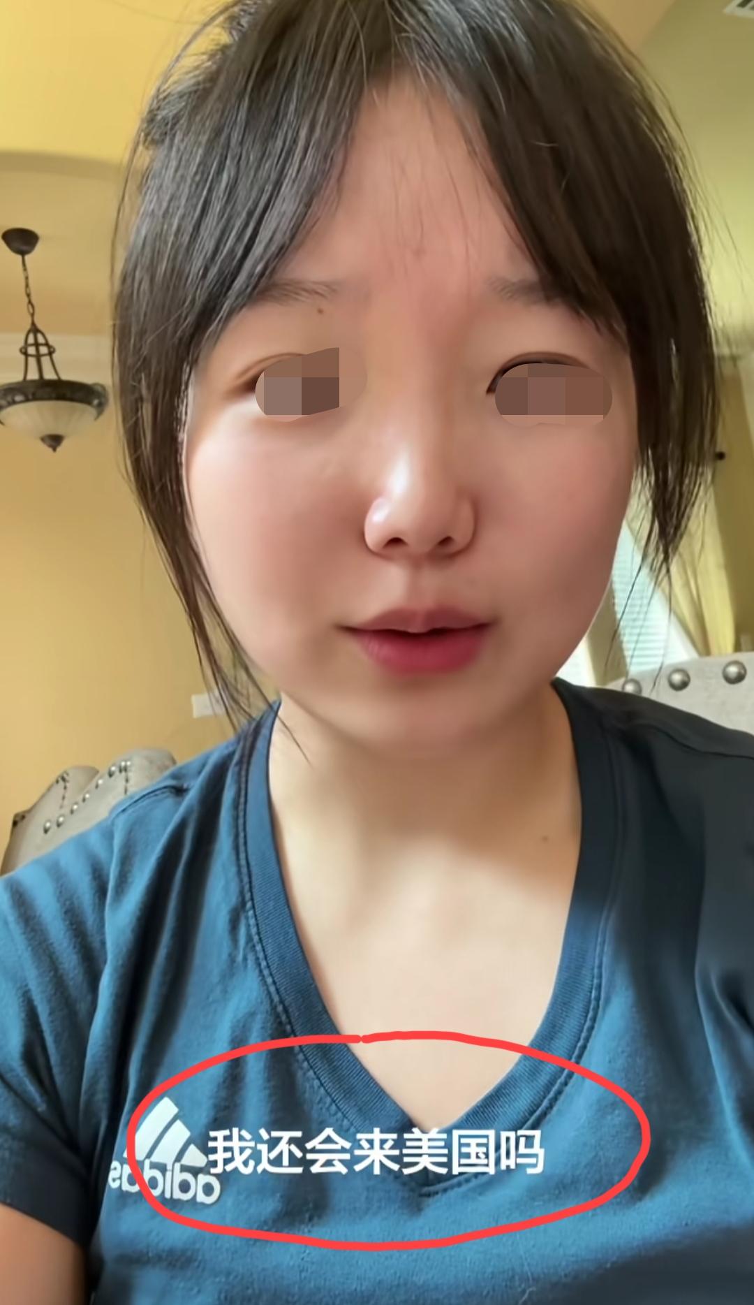 在美国就读护理专业的这名女生，老家是陕西农村的，她发视频表示:“如果再给我一次机