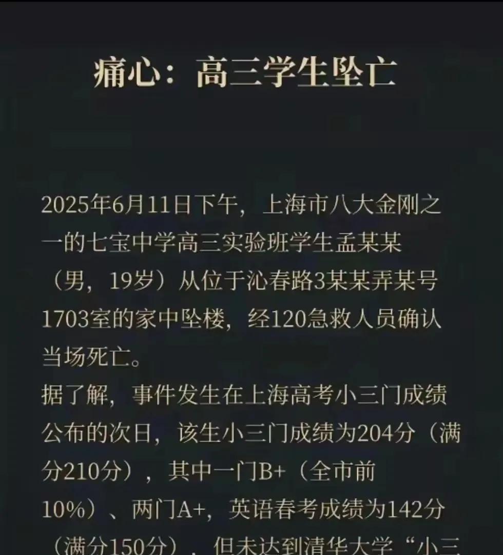 【高考结束，学霸走了】小三门考了204分（满分210），英语春考142分，