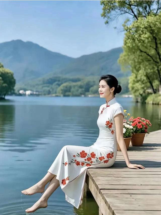 文笔挑战：上联：居山不问红尘事，下联：归隐田园消俗念。