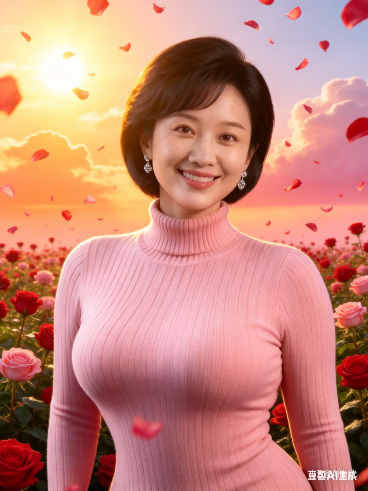 温柔粉色的浪漫时光，绽放如花的微笑🌸💖