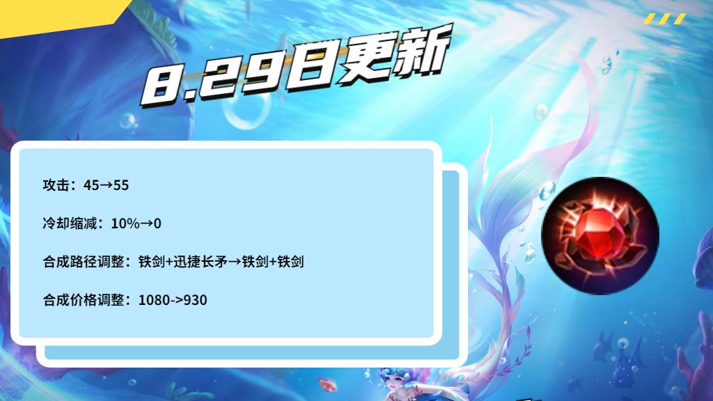 体验服九件装备调整, 铸梦逐风重做对标暗影战斧, 普攻英雄有福了