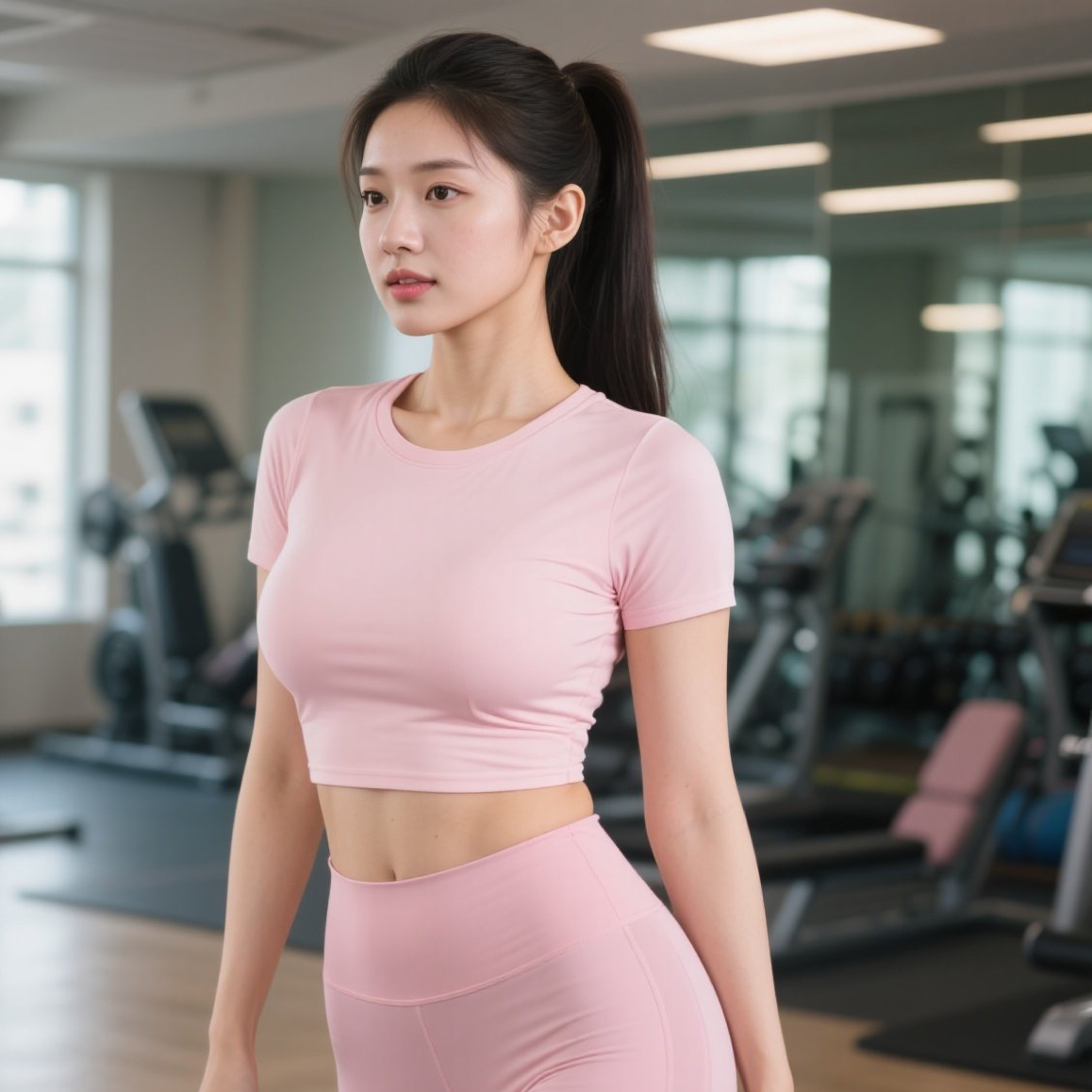 性感健身美眉上线这身材比例太绝了