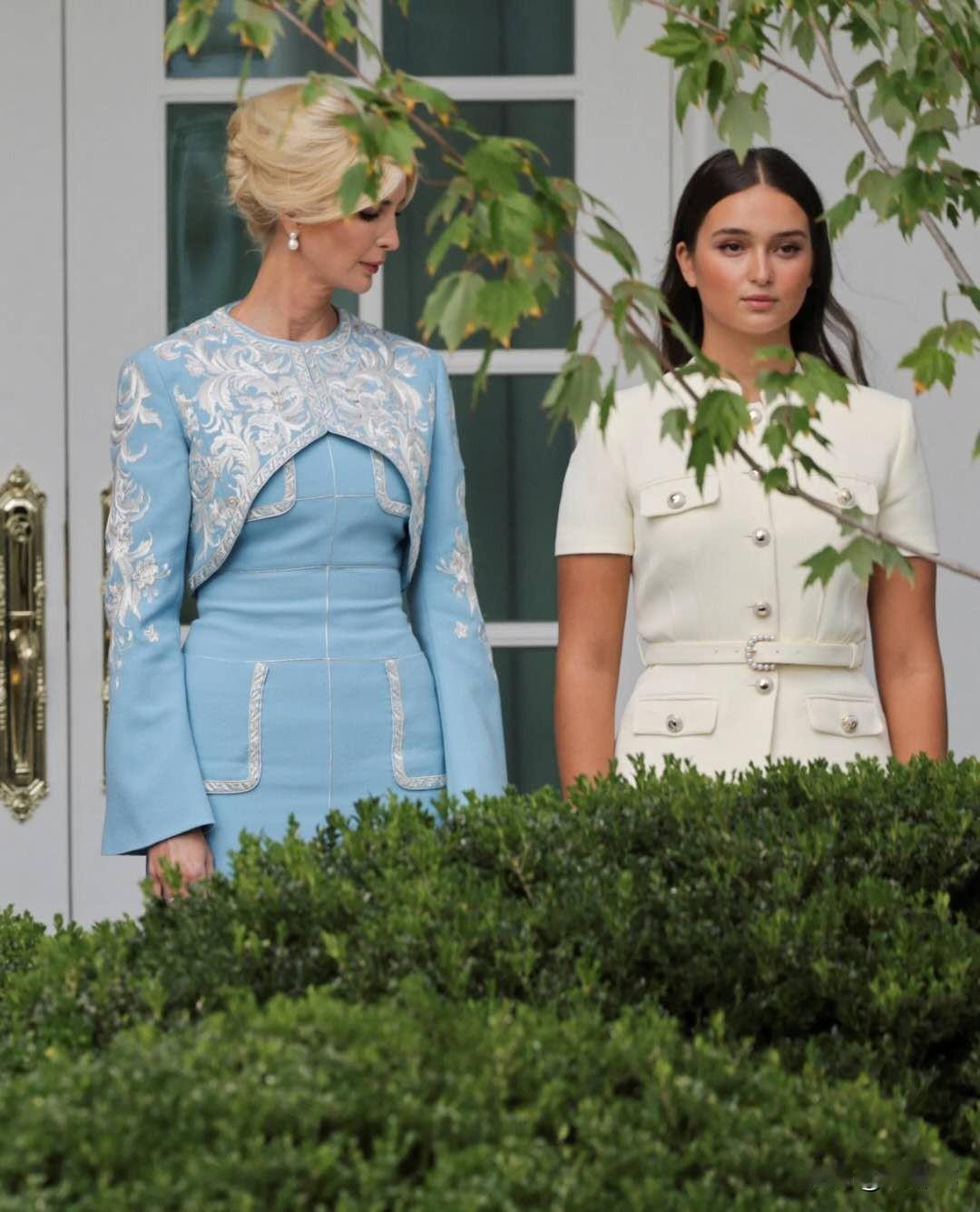 伊万卡女儿阿拉贝拉·库什纳都长这么高了，比一米八的伊万卡也矮不了多少，她才15岁