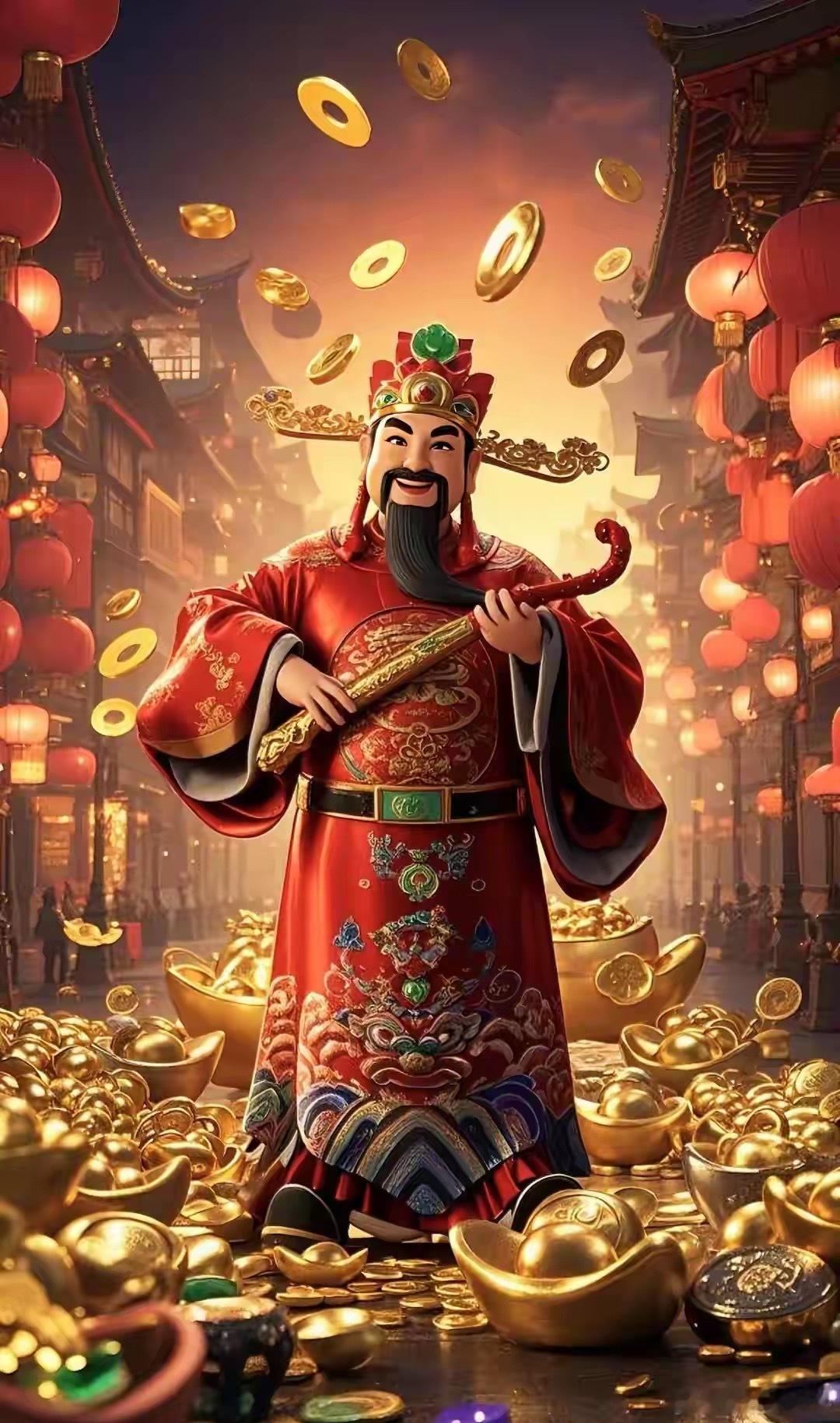今天是周五，我们一如既往的接财神，周五莎莎把财神爷接回家，保佑大家发发发，财神爷