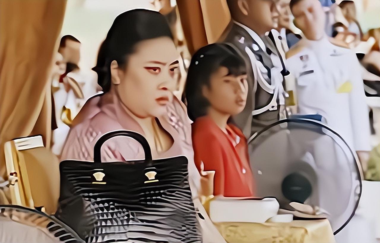 颂妃原本气场强大，一场疾病让她靠轮椅出行。坐在轮椅上的她嘴巴都合拢不上，不过幸运