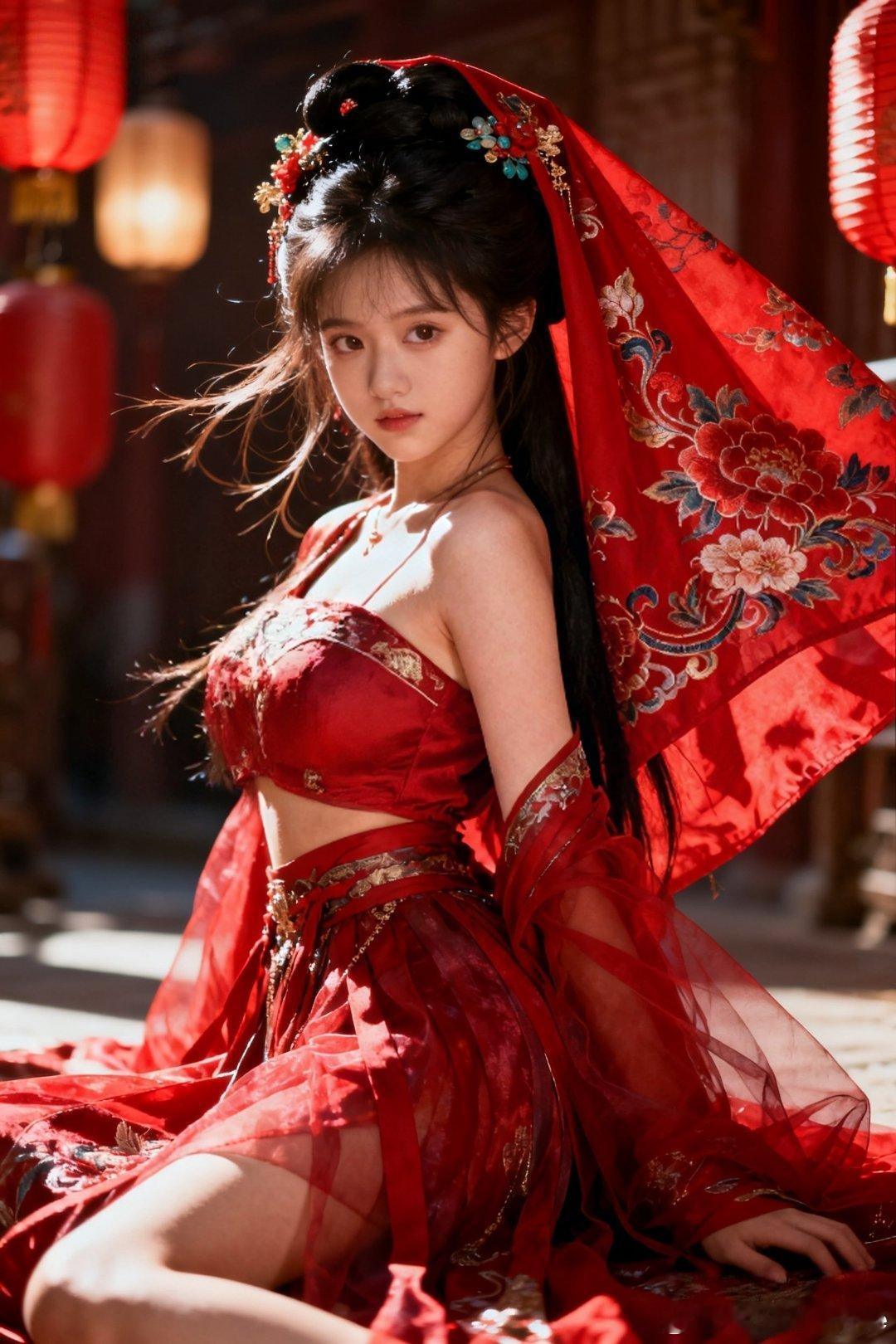 我就是那个在古代被皇帝宠幸的公主！小仙女的红色宫廷风格，好看吗？行摄漫记聂小仙