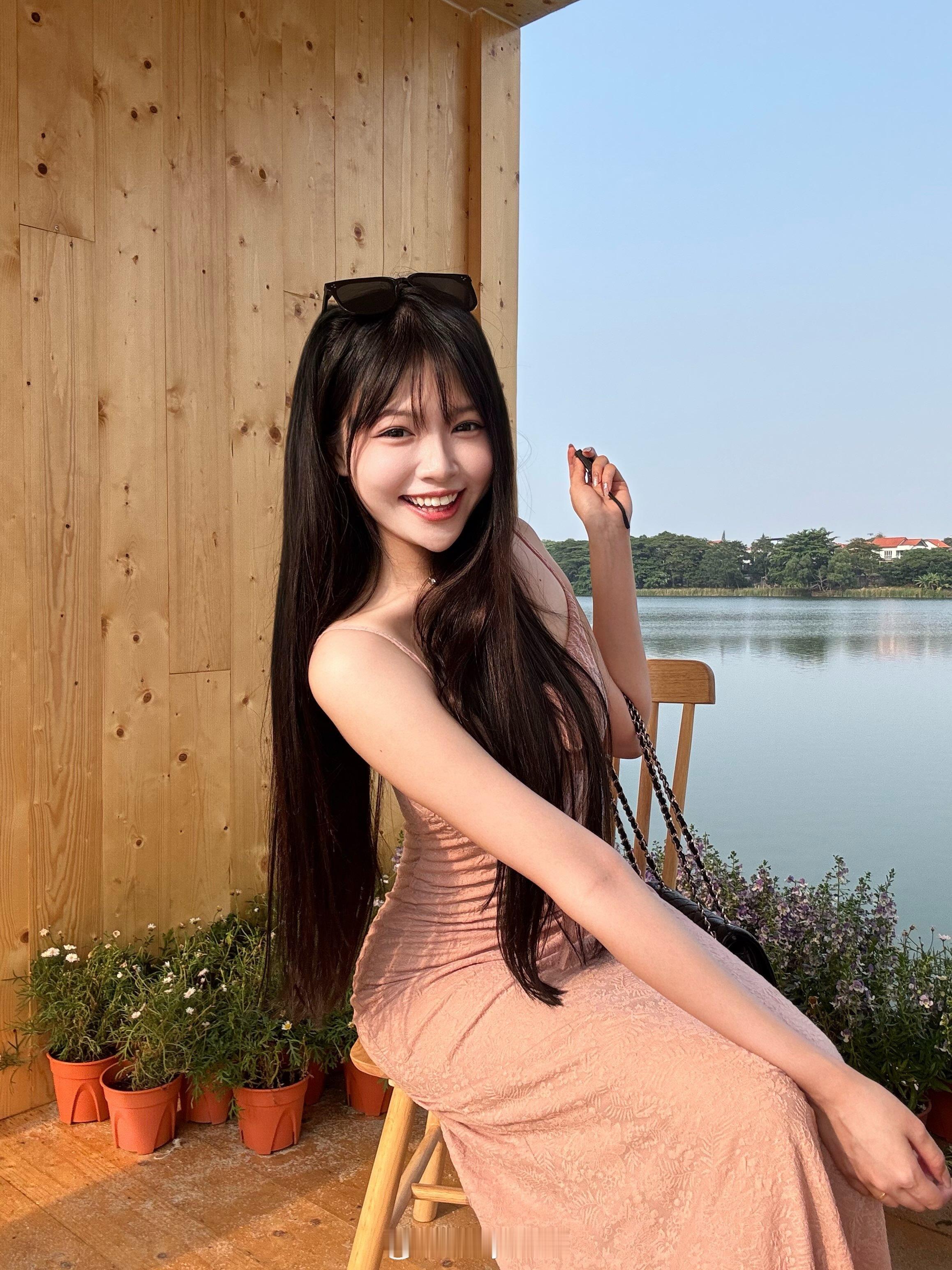 当一个快乐的小女孩​​​