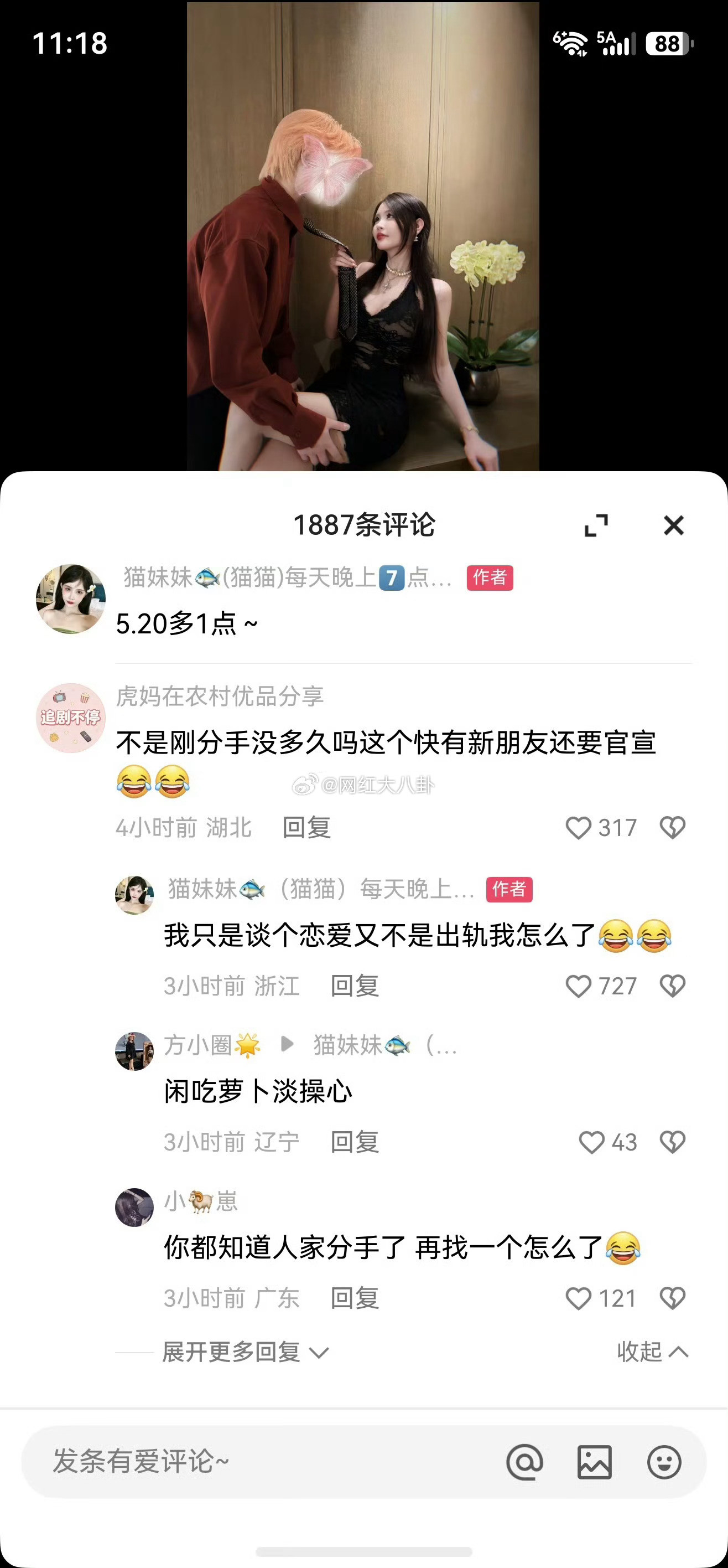 猫妹妹又谈恋爱了，也没有空窗期啊？
