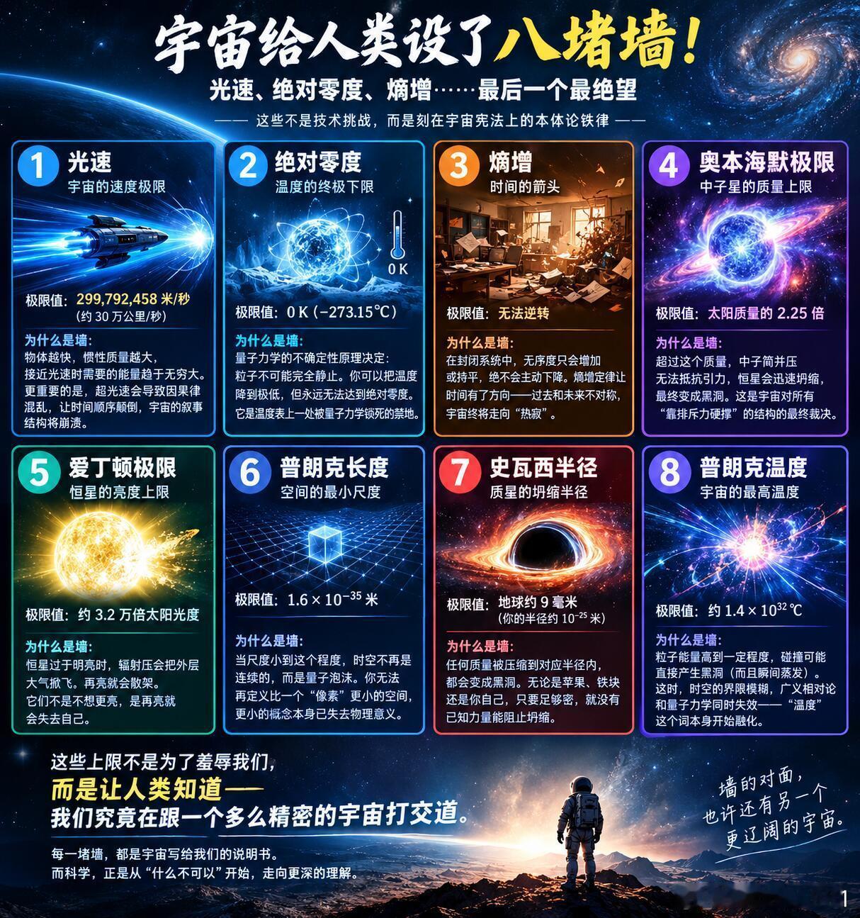 宇宙给人类设了八堵墙​​​