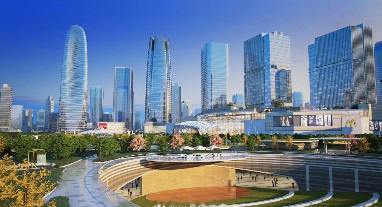 /◌滨海新城CBD最新效果图，超高层已全部出地面