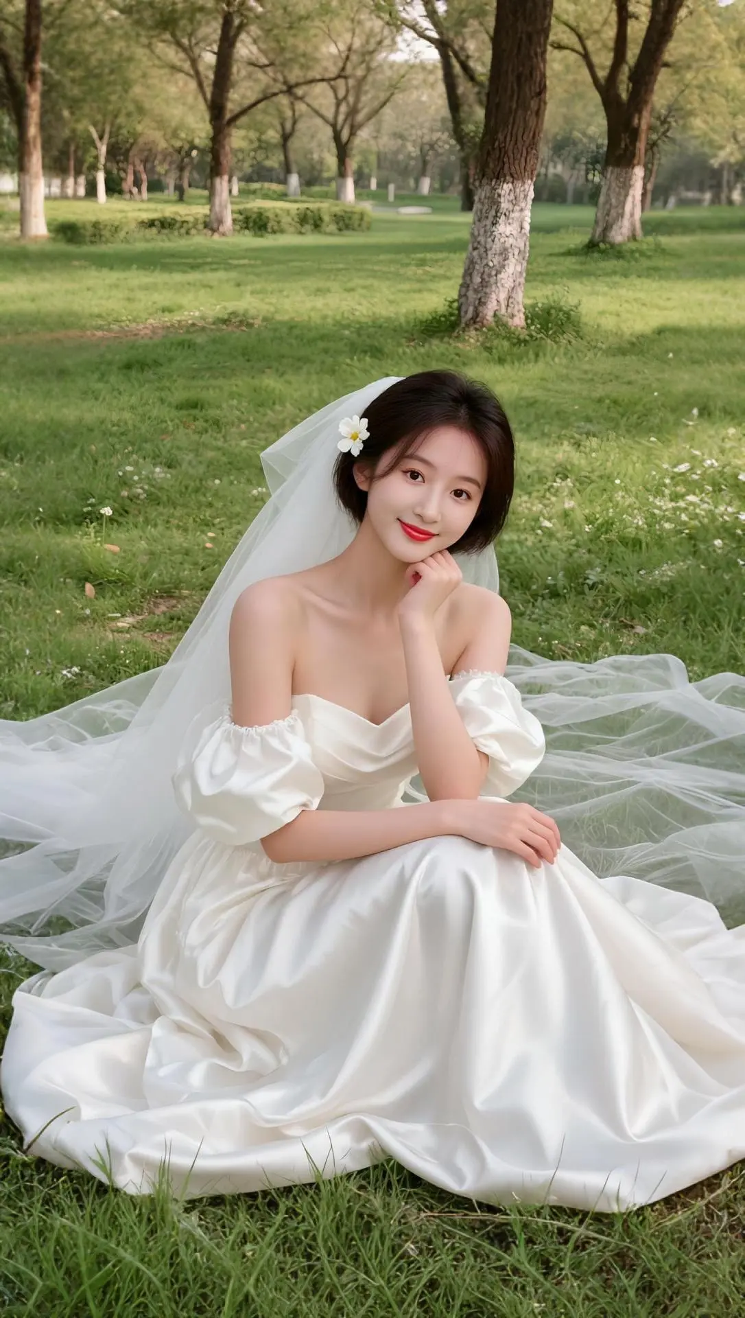 AI少女婚纱写真 ai创作