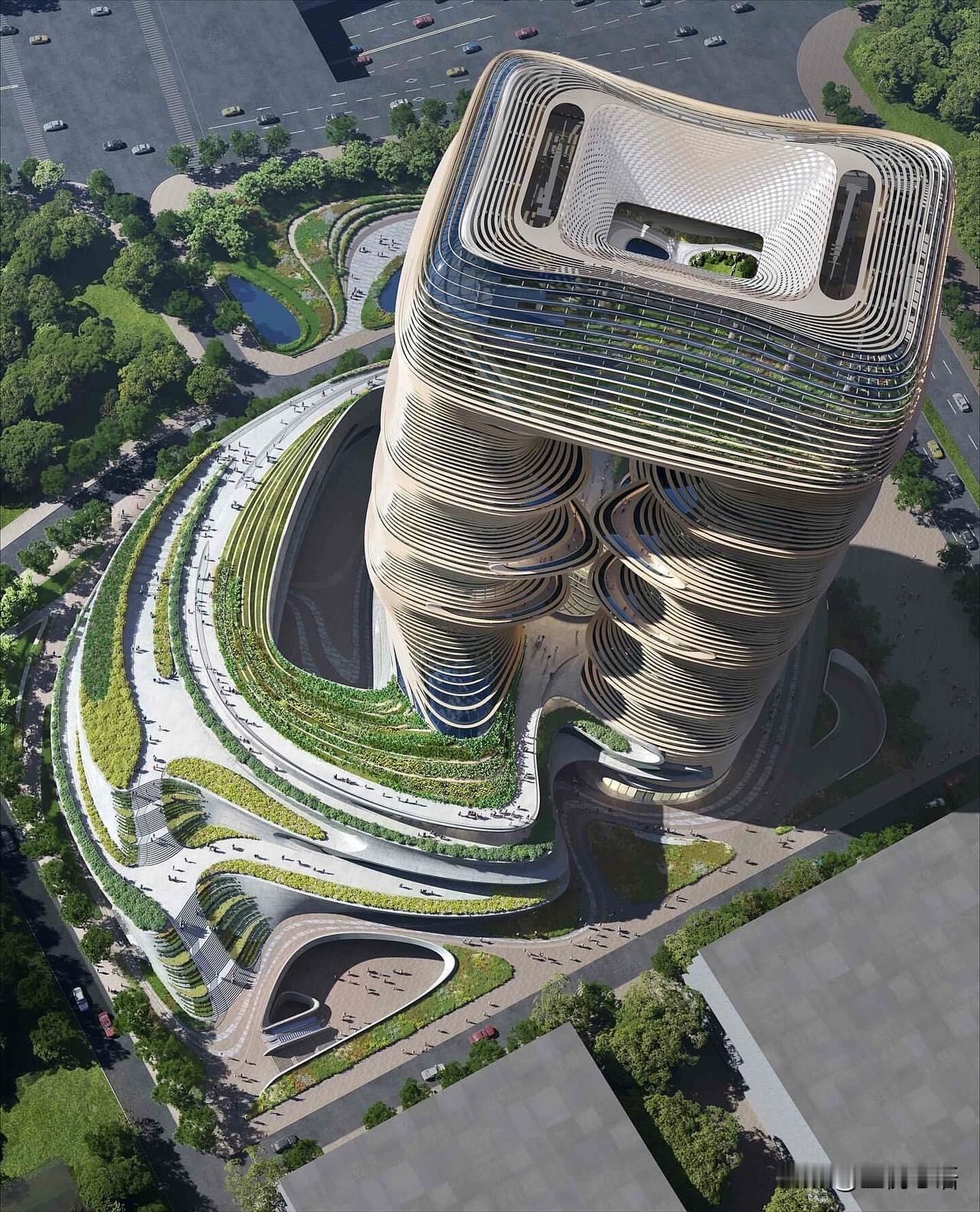 深圳又添神作！扎哈事务所设计的前海一丹中心太绝了深圳前海要藏不住新地标啦！