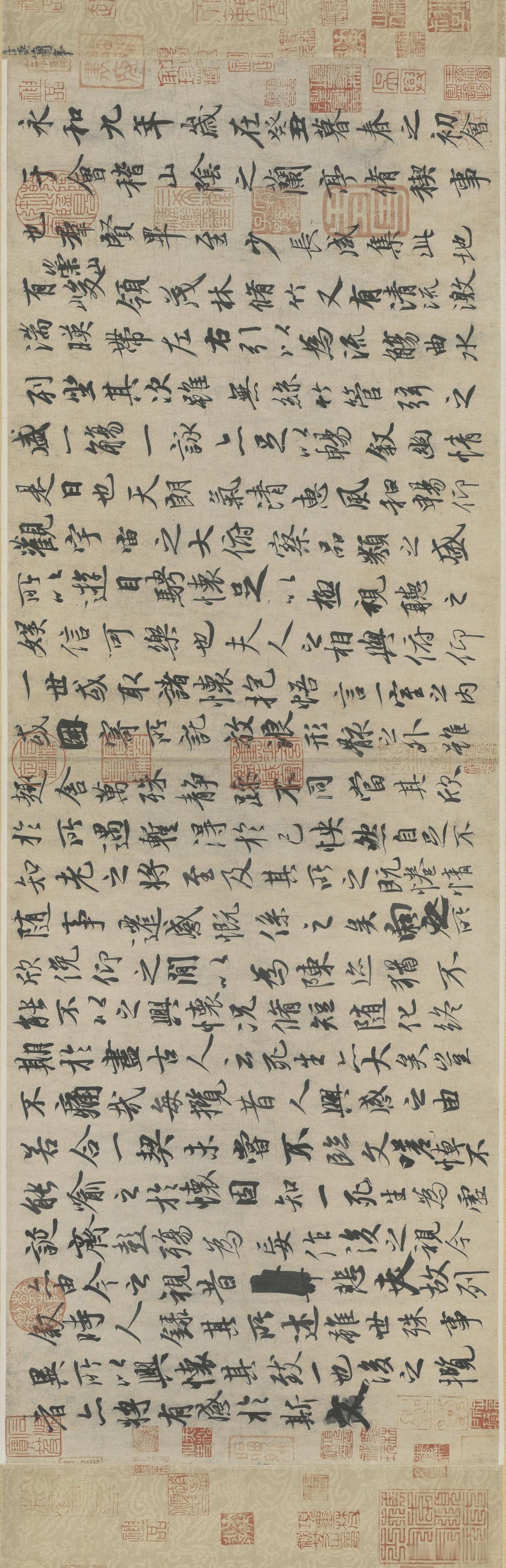 之王羲之《兰亭序》绢本终于轮到要说一说“天下第一行书”了。东晋永和九年