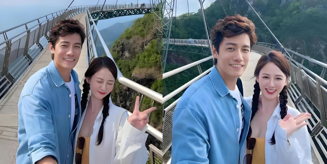 46岁陈乔恩旅游美照来袭，老公镜头下白色蛋糕裙造型惊艳，尽显幸福“肥”陈乔恩和