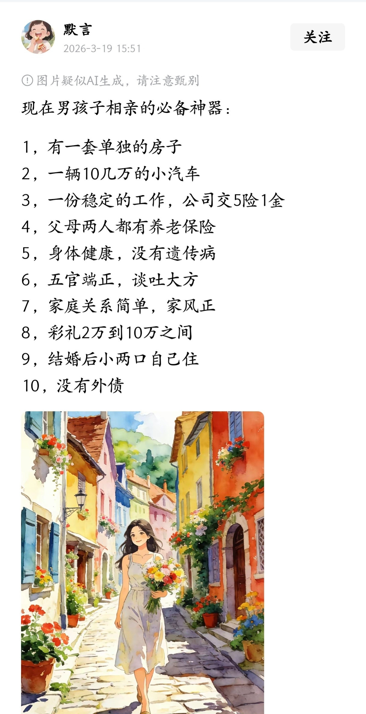 现在男孩子相亲的必备神器，没有这些，相亲恐怕是成不了。