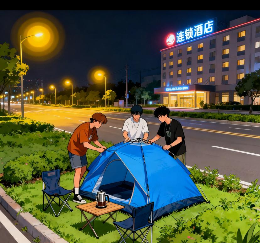 睡帐篷不睡酒店！00后出手整治旅游乱涨价电车变客房、帐篷扎遍景区，今年的国庆