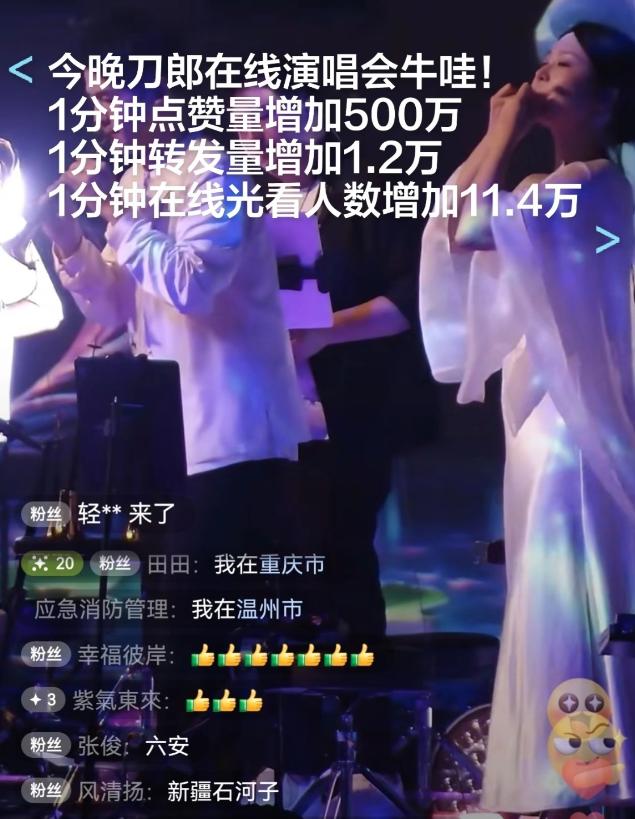 刀郎这次线上演唱会，简直是在内娱丢下了一颗深水炸弹，数据出来的时候，我眼珠子都要