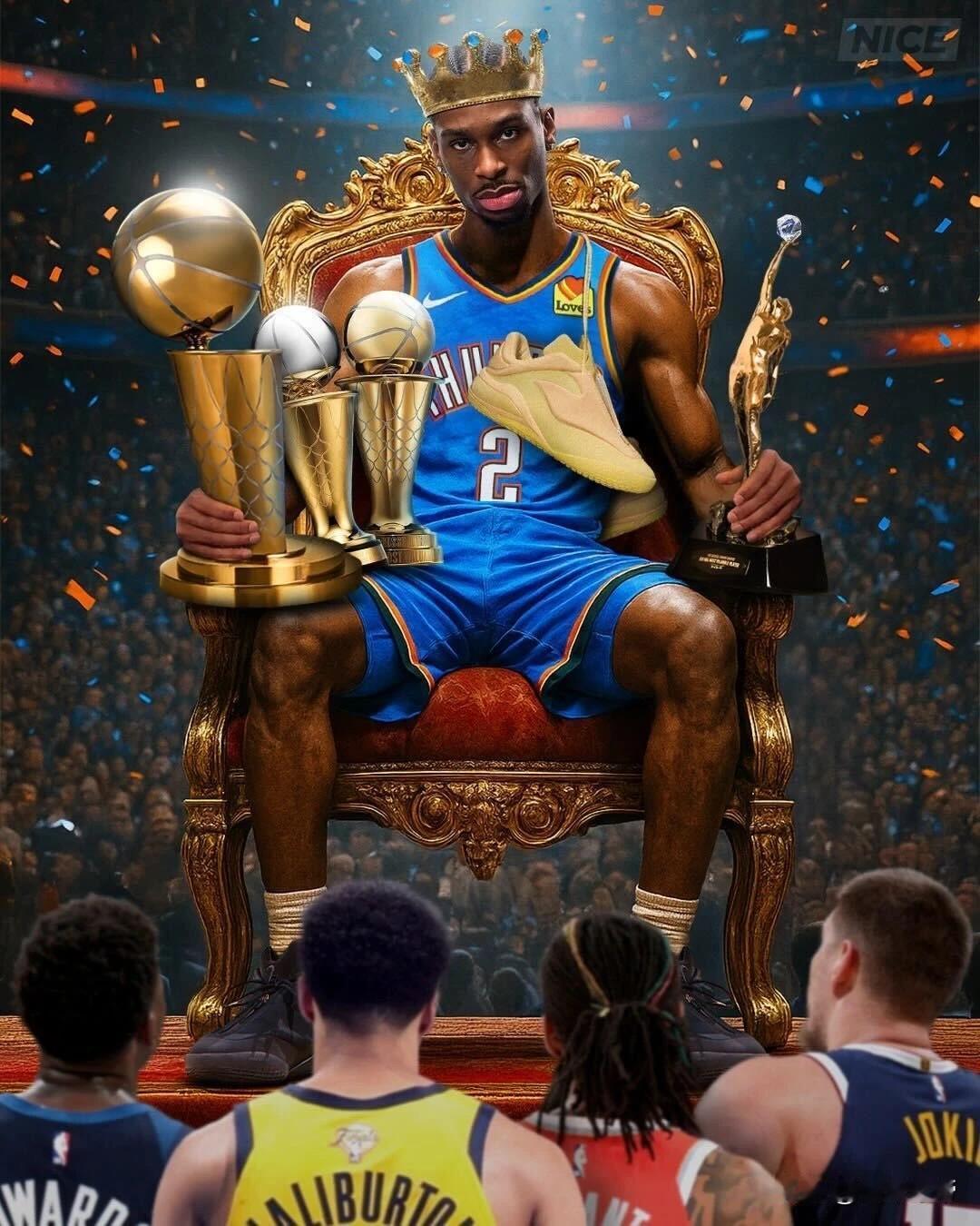 MVP无敌了，亚历山大爆砍37分第11次三节打卡!本以为本赛季约基奇，东契奇