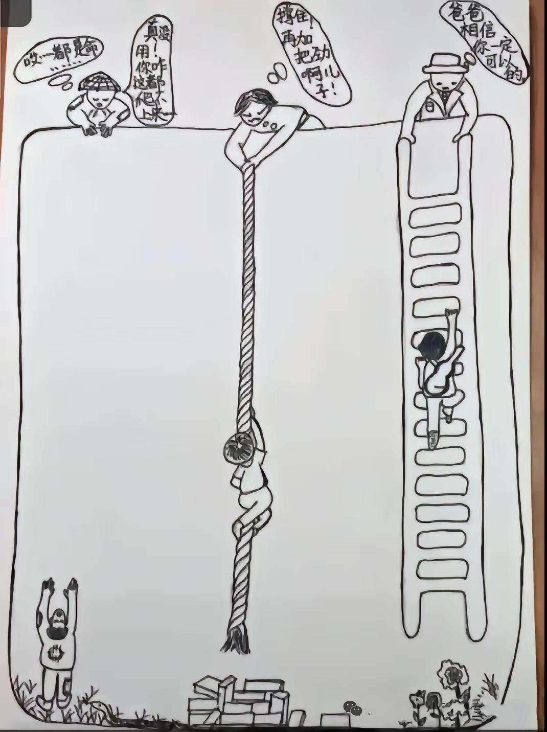  一幅漫画戳醒无数家长：托举和抱怨，是两种人生父母的托举育儿真相人间感悟