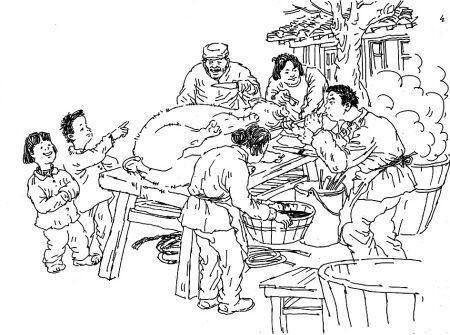 震撼! 幼儿园观看杀年猪的四大好处!
