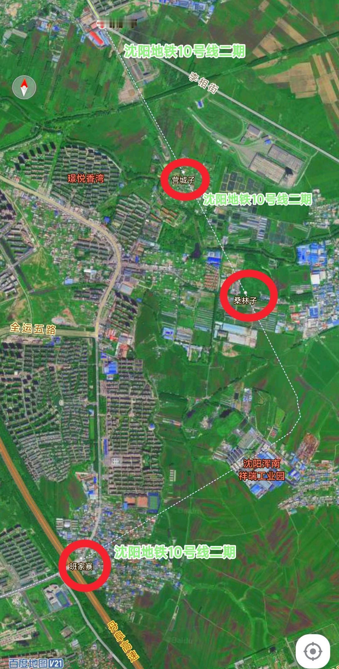 看到正在建设的沈阳地铁10号线二期线路走向，我感觉未来浑南的城区面积还会继续扩大