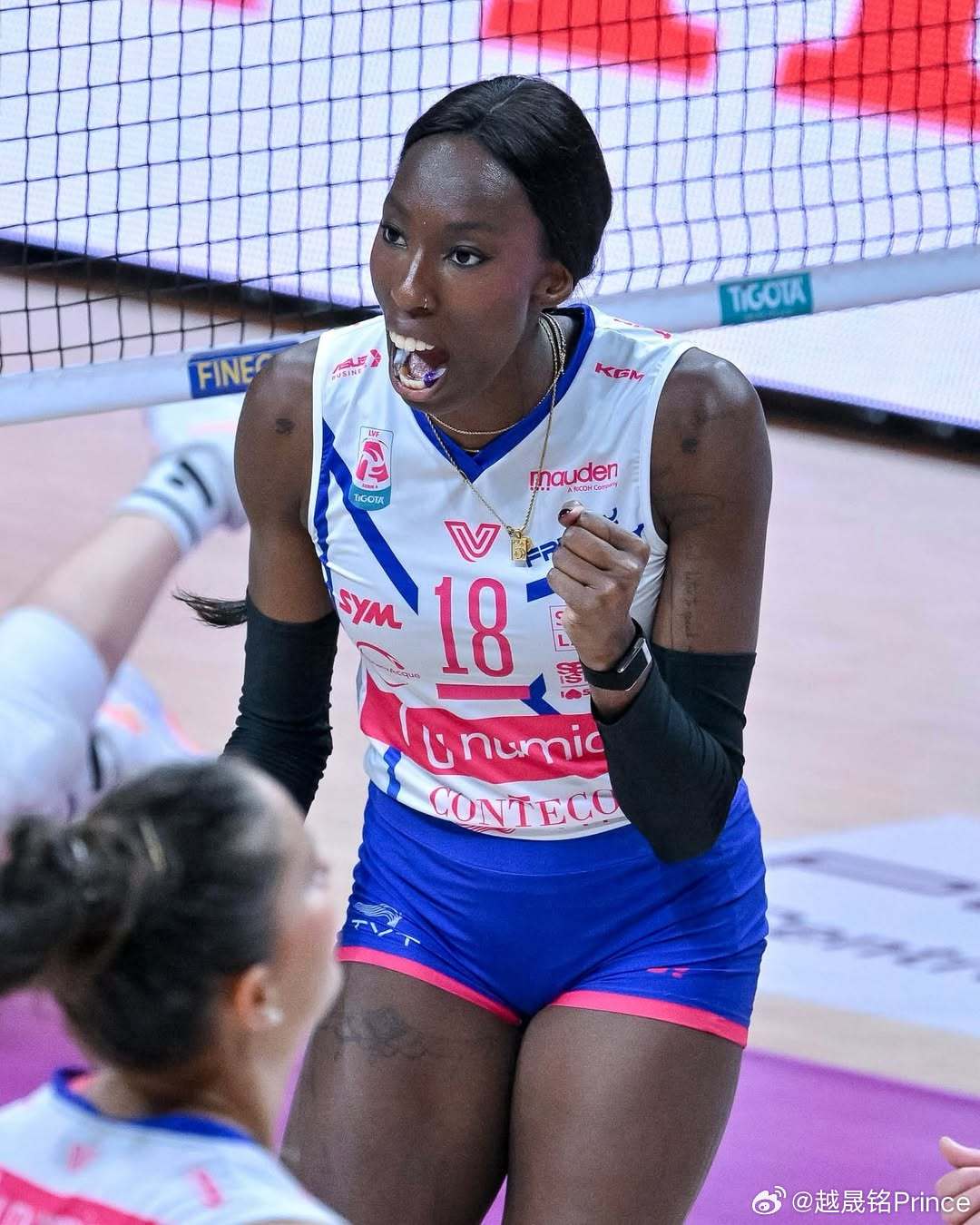 📊25-26赛季意大利A1联赛1/4决赛全部结束后，接应位置按进攻成功率排名