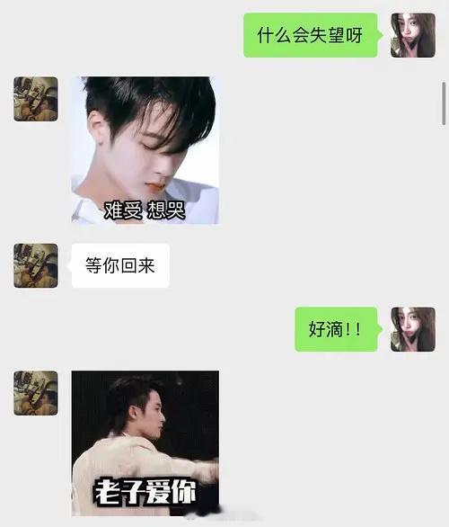 我求你们了来看姐新发的聊天记录，感觉有点假，檀健次不像是会用自己表情包的人吧疑似