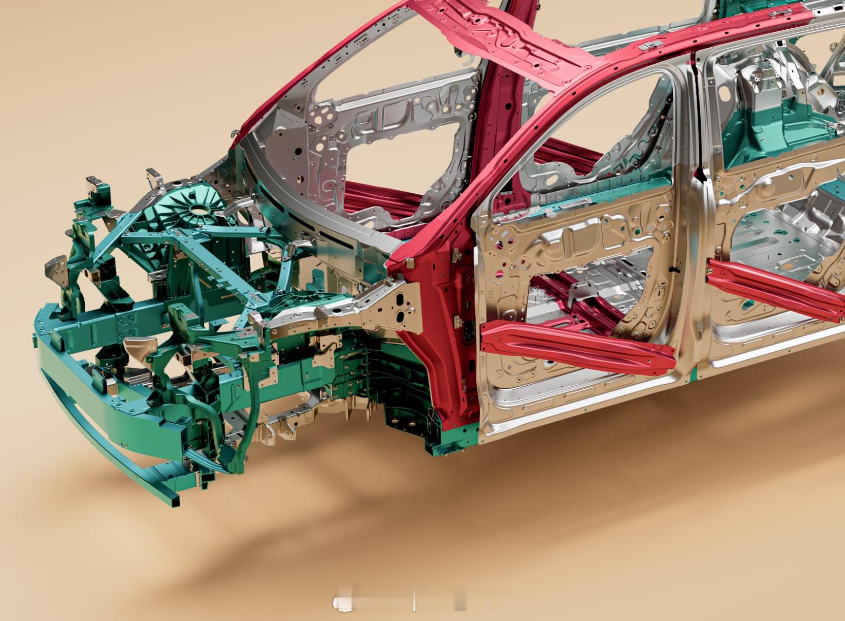 biwET9蔚来ES9地板座椅横梁ET9用6系铝型材，ES9改为热成型钢
